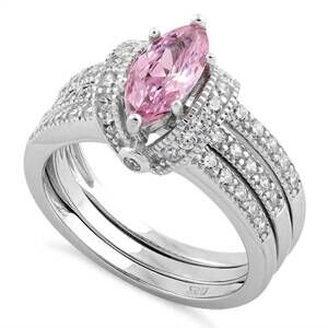 NEW STARLETTE alice marquise ring in pink
